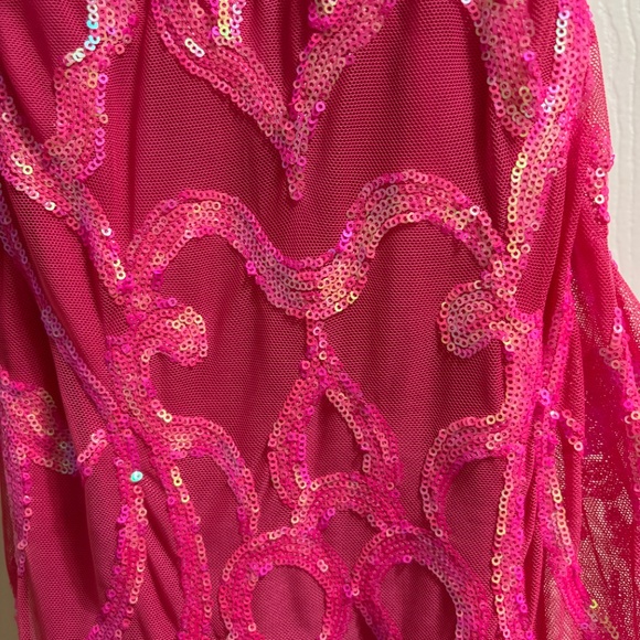 Hot Pink Prom Dress - Picture 2 of 4
